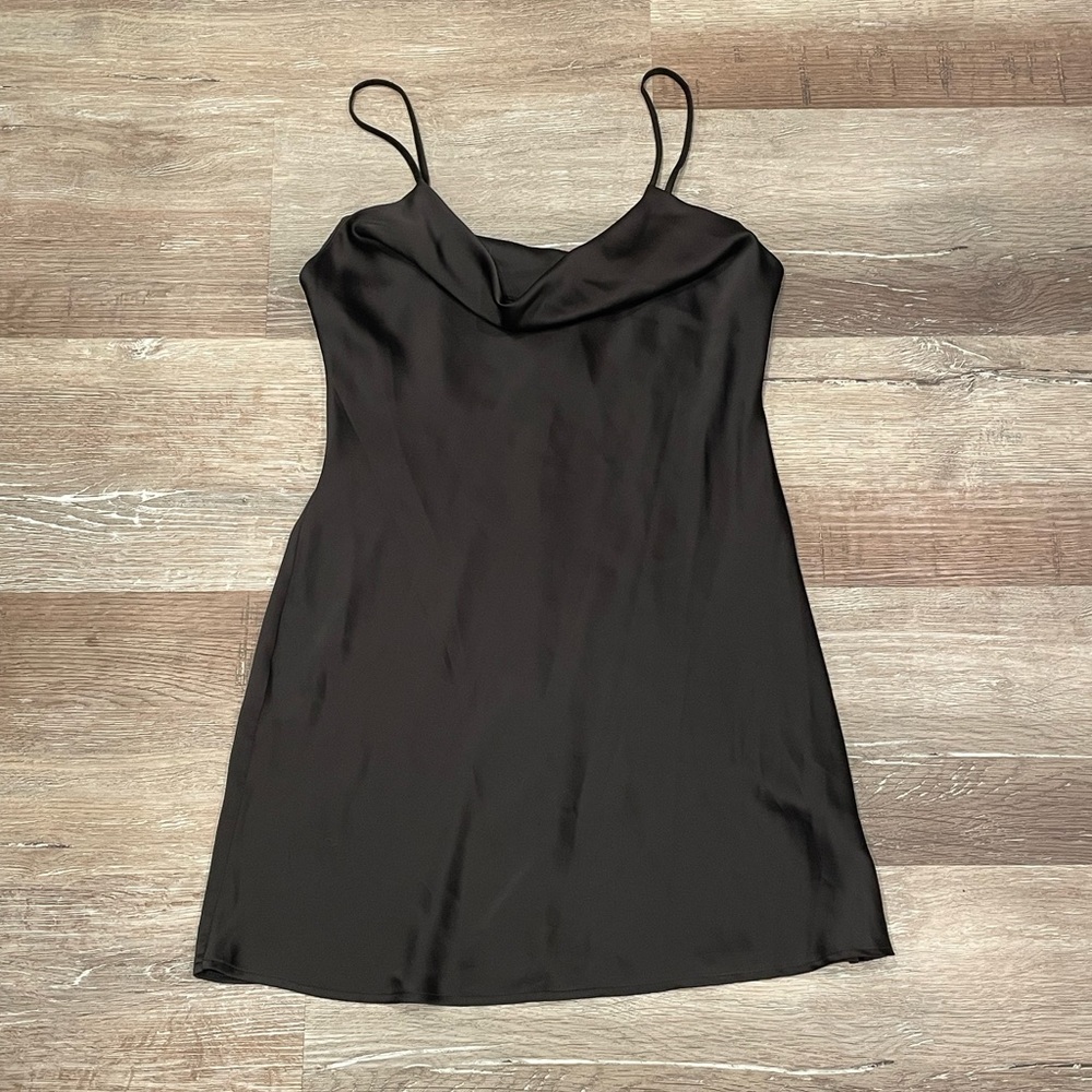 Urban Outfitters Cowl Neck Satin Dress